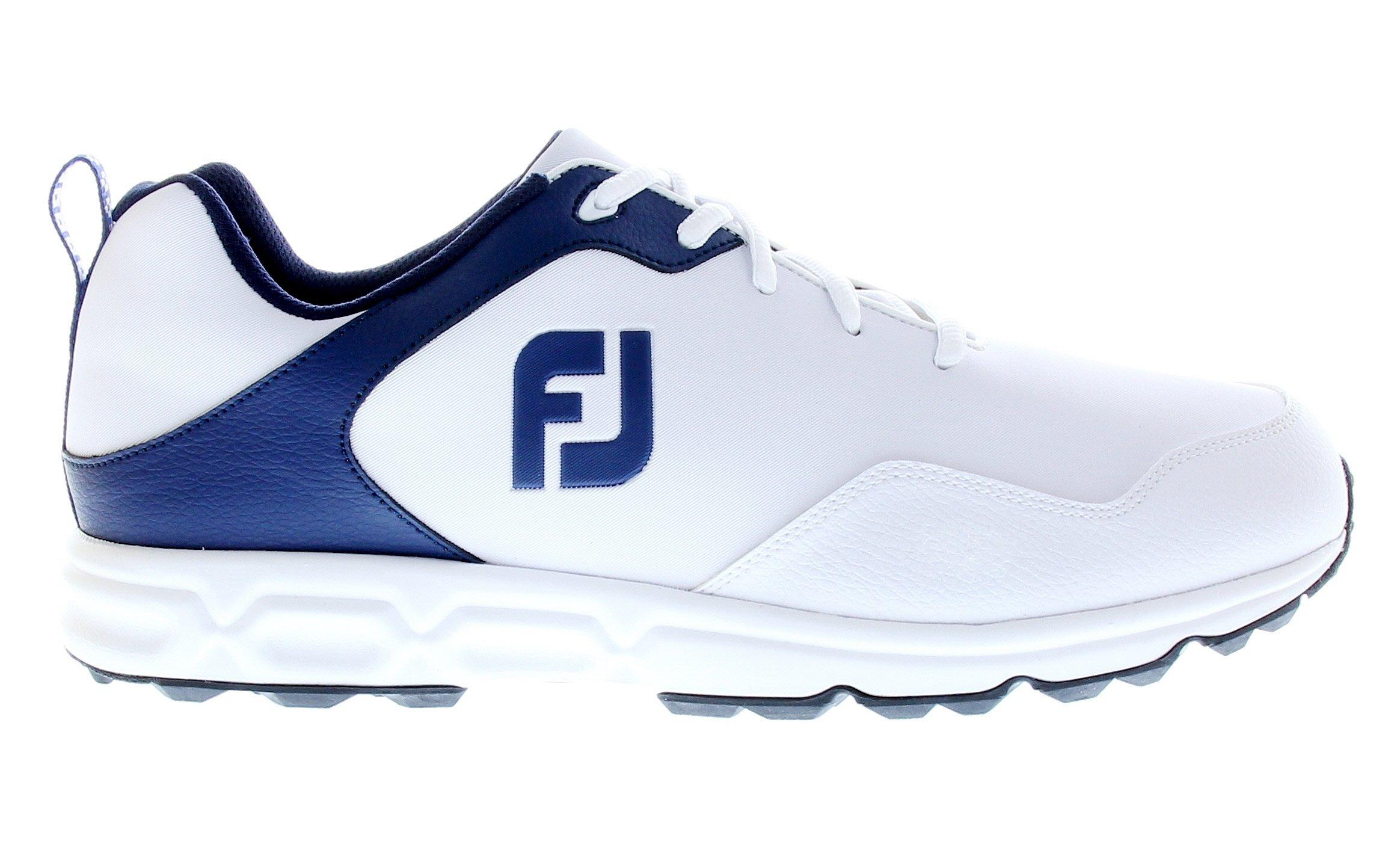 Men s Golf Athletics Spikeless Shoes White Navy